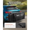 image:imageVEVOR Hitch Cargo Carrier Bag Waterproof 840D PVC 6024 x 2402 x 3594 in 30 Cubic Feet Heavy Duty Cargo Bag for Truck Bed Storage with Reinforced Straps Suitable for Car SUV Vans Hitch Basketwith Reinforced StrapsStorage Bag