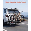 image:imageVEVOR Hitch Cargo Carrier with Bike Racks 62 x 20 x 3 Hitch Mount Cargo Carrier for 2 Mountain Bikes 500LBS Capacity HighStrength Steel Rear Luggage Basket Fits 2 Receiver for SUVs Pickups62 x 27 x 3 in