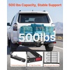 image:imageVEVOR Hitch Cargo Carrier with Bike Racks 62 x 20 x 3 Hitch Mount Cargo Carrier for 2 Mountain Bikes 500LBS Capacity HighStrength Steel Rear Luggage Basket Fits 2 Receiver for SUVs Pickups62 x 27 x 3 in