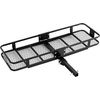 image:imageVEVOR Hitch Mount Cargo Carrier 60 x 36 x 6 Folding Rear Luggage Rack Basket with Waterproof Cargo Bag 500LBS Capacity HighStrength Steel Hitch Cargo Carrier Fits 2 Receiver for SUV Pickups60 x 20 x 6