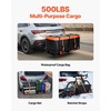 image:imageVEVOR Hitch Mount Cargo Carrier 60 x 36 x 6 Folding Rear Luggage Rack Basket with Waterproof Cargo Bag 500LBS Capacity HighStrength Steel Hitch Cargo Carrier Fits 2 Receiver for SUV Pickups60 x 24 x 6