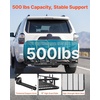 image:imageVEVOR Hitch Mount Cargo Carrier 60 x 36 x 6 Folding Rear Luggage Rack Basket with Waterproof Cargo Bag 500LBS Capacity HighStrength Steel Hitch Cargo Carrier Fits 2 Receiver for SUV Pickups60 x 36 x 6