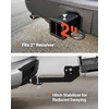 image:imageVEVOR Hitch Mount Cargo Carrier 60 x 36 x 6 Folding Rear Luggage Rack Basket with Waterproof Cargo Bag 500LBS Capacity HighStrength Steel Hitch Cargo Carrier Fits 2 Receiver for SUV Pickups60 x 24 x 6