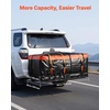 image:imageVEVOR Hitch Mount Cargo Carrier 60 x 36 x 6 Folding Rear Luggage Rack Basket with Waterproof Cargo Bag 500LBS Capacity HighStrength Steel Hitch Cargo Carrier Fits 2 Receiver for SUV Pickups60 x 36 x 6