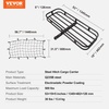 image:imageVEVOR Hitch Mount Cargo Carrier 60 x 36 x 6 Folding Rear Luggage Rack Basket with Waterproof Cargo Bag 500LBS Capacity HighStrength Steel Hitch Cargo Carrier Fits 2 Receiver for SUV Pickups53 x 19 x 5
