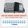 image:imageVEVOR Hitch Mount Cargo Carrier 60 x 36 x 6 Folding Rear Luggage Rack Basket with Waterproof Cargo Bag 500LBS Capacity HighStrength Steel Hitch Cargo Carrier Fits 2 Receiver for SUV Pickups53 x 19 x 5