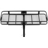 image:imageVEVOR Hitch Mount Cargo Carrier 60 x 36 x 6 Folding Rear Luggage Rack Basket with Waterproof Cargo Bag 500LBS Capacity HighStrength Steel Hitch Cargo Carrier Fits 2 Receiver for SUV Pickups60 x 20 x 6
