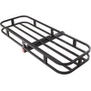 image:imageVEVOR Hitch Mount Cargo Carrier 60 x 36 x 6 Folding Rear Luggage Rack Basket with Waterproof Cargo Bag 500LBS Capacity HighStrength Steel Hitch Cargo Carrier Fits 2 Receiver for SUV Pickups53 x 19 x 5