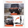 image:imageVEVOR Hitch Mount Cargo Carrier 60 x 36 x 6 Folding Rear Luggage Rack Basket with Waterproof Cargo Bag 500LBS Capacity HighStrength Steel Hitch Cargo Carrier Fits 2 Receiver for SUV Pickups60 x 36 x 6