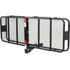 image:imageVEVOR Hitch Mount Cargo Carrier 60 x 36 x 6 Folding Rear Luggage Rack Basket with Waterproof Cargo Bag 500LBS Capacity HighStrength Steel Hitch Cargo Carrier Fits 2 Receiver for SUV Pickups60 x 20 x 6