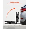 image:imageVEVOR Hitch Mount Cargo Carrier on Wheels 362 x 213 x 118 2in1 Folding Rear Luggage Rack Basket amp Cargo Cart with Hitch Stabilizer Fits 2 Receiver for SUV Pickups 400LBS Load Capacity70 x 30 x 6