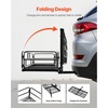 image:imageVEVOR Hitch Mount Cargo Carrier on Wheels 362 x 213 x 118 2in1 Folding Rear Luggage Rack Basket amp Cargo Cart with Hitch Stabilizer Fits 2 Receiver for SUV Pickups 400LBS Load Capacity60 x 24 x 14