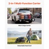 image:imageVEVOR Hitch Mount Cargo Carrier on Wheels 362 x 213 x 118 2in1 Folding Rear Luggage Rack Basket amp Cargo Cart with Hitch Stabilizer Fits 2 Receiver for SUV Pickups 400LBS Load Capacity362 x 213 x 118