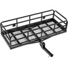 image:imageVEVOR Hitch Mount Cargo Carrier on Wheels 362 x 213 x 118 2in1 Folding Rear Luggage Rack Basket amp Cargo Cart with Hitch Stabilizer Fits 2 Receiver for SUV Pickups 400LBS Load Capacity60 x 24 x 14