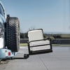 image:imageVEVOR Hitch Mount Cargo Carrier on Wheels 362 x 213 x 118 2in1 Folding Rear Luggage Rack Basket amp Cargo Cart with Hitch Stabilizer Fits 2 Receiver for SUV Pickups 400LBS Load Capacity60 x 24 x 14