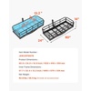 image:imageVEVOR Hitch Mount Cargo Carrier on Wheels 362 x 213 x 118 2in1 Folding Rear Luggage Rack Basket amp Cargo Cart with Hitch Stabilizer Fits 2 Receiver for SUV Pickups 400LBS Load Capacity60 x 24 x 14