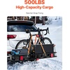 image:imageVEVOR Hitch Mount Cargo Carrier on Wheels 362 x 213 x 118 2in1 Folding Rear Luggage Rack Basket amp Cargo Cart with Hitch Stabilizer Fits 2 Receiver for SUV Pickups 400LBS Load Capacity70 x 30 x 6