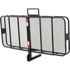 image:imageVEVOR Hitch Mount Cargo Carrier on Wheels 362 x 213 x 118 2in1 Folding Rear Luggage Rack Basket amp Cargo Cart with Hitch Stabilizer Fits 2 Receiver for SUV Pickups 400LBS Load Capacity70 x 30 x 6