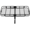 image:imageVEVOR Hitch Mount Cargo Carrier on Wheels 362 x 213 x 118 2in1 Folding Rear Luggage Rack Basket amp Cargo Cart with Hitch Stabilizer Fits 2 Receiver for SUV Pickups 400LBS Load Capacity70 x 30 x 6