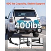 image:imageVEVOR Hitch Mount Cargo Carrier on Wheels 362 x 213 x 118 2in1 Folding Rear Luggage Rack Basket amp Cargo Cart with Hitch Stabilizer Fits 2 Receiver for SUV Pickups 400LBS Load Capacity362 x 213 x 118