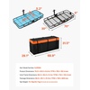 image:imageVEVOR Hitch Mount Cargo Carrier on Wheels 362 x 213 x 118 2in1 Folding Rear Luggage Rack Basket amp Cargo Cart with Hitch Stabilizer Fits 2 Receiver for SUV Pickups 400LBS Load Capacity70 x 30 x 6