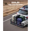 image:imageVEVOR Hitch Mount Cargo Carrier on Wheels 362 x 213 x 118 2in1 Folding Rear Luggage Rack Basket amp Cargo Cart with Hitch Stabilizer Fits 2 Receiver for SUV Pickups 400LBS Load Capacity60 x 24 x 14