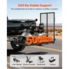 image:imageVEVOR Hitch Mount Wheelchair Carrier 500LBS Mobility Scooter Carrier with Folding Ramp Iron Trailer Hitch Rack Basket with Stabilizer Straps Fit 2 Hitch Receiver for SUV Van Car 453 x 256461 x 268 x 24 in