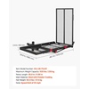 image:imageVEVOR Hitch Mount Wheelchair Carrier 500LBS Mobility Scooter Carrier with Folding Ramp Iron Trailer Hitch Rack Basket with Stabilizer Straps Fit 2 Hitch Receiver for SUV Van Car 453 x 256461 x 268 x 24 in