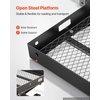 image:imageVEVOR Hitch Mount Wheelchair Carrier 500LBS Mobility Scooter Carrier with Folding Ramp Iron Trailer Hitch Rack Basket with Stabilizer Straps Fit 2 Hitch Receiver for SUV Van Car 453 x 25648 x 28 x 31 in