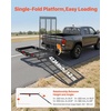 image:imageVEVOR Hitch Mount Wheelchair Carrier 500LBS Mobility Scooter Carrier with Folding Ramp Iron Trailer Hitch Rack Basket with Stabilizer Straps Fit 2 Hitch Receiver for SUV Van Car 453 x 25648 x 28 x 31 in