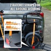 image:imageVEVOR Hitch Mount Wheelchair Carrier 500LBS Mobility Scooter Carrier with Folding Ramp Iron Trailer Hitch Rack Basket with Stabilizer Straps Fit 2 Hitch Receiver for SUV Van Car 453 x 256462x267x44 in  386x259x19 in
