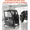 image:imageVEVOR Jeep Door Storage Cart 4 Doors Moveable Storage Cart Rack with Thickened Rubber Cushion Sturdy Car Door Holder Cart Fit for Jeep Wrangler JK JKU JL GladiatorSide by Side