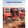 image:imageVEVOR Jeep Tube Doors 4Door Compatible with 20072018 Jeep Wrangler JK JKU Unlimited Steel Off Road Front amp Rear Tubular Half Doors with Storage Bag Rubber Pads HeavyDuty Hinges and OE Latch