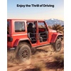 image:imageVEVOR Jeep Tube Doors 4Door Compatible with 20072018 Jeep Wrangler JK Unlimited Alloy Steel Off Road Front amp Rear Tubular Half Doors with Storage Bag Rubber Pads HeavyDuty Hinges and OE Latch