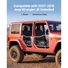 image:imageVEVOR Jeep Tube Doors 4Door Compatible with 20072018 Jeep Wrangler JK Unlimited Alloy Steel Off Road Front amp Rear Tubular Half Doors with Storage Bag Rubber Pads HeavyDuty Hinges and OE Latch