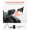 image:imageVEVOR Motorcycle Backrest Sissy Bar Compatible With HarleyDavidson Touring Street Glide Road Glide Road King 122 inch Height Detachable Rider Backrest For Motorcycles BlackPassenger Backrest