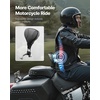 image:imageVEVOR Motorcycle Backrest Sissy Bar Compatible with Harley Touring Models 20092024 with Onepiece Slotted Seat Street Glide Road Glide Road King Adjustable Height Detachable Rider Backrest Black