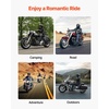 image:imageVEVOR Motorcycle Backrest Sissy Bar Compatible with Harley Touring Models 20092024 with Onepiece Slotted Seat Street Glide Road Glide Road King Adjustable Height Detachable Rider Backrest Black