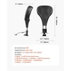 image:imageVEVOR Motorcycle Backrest Sissy Bar Compatible with Harley Touring Models 20092024 with Onepiece Slotted Seat Street Glide Road Glide Road King Adjustable Height Detachable Rider Backrest Black