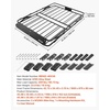 image:imageVEVOR Roof Rack Cargo Basket 46 x 36 x 4 in Heavy Duty Roof Top Carrier Basket with Folding Design 200 lbs Capacity AllWeather EasyInstall Car Top Luggage Holder Universal Fit for SUV Truck Car46in