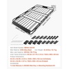image:imageVEVOR Roof Rack Cargo Basket 46 x 36 x 4 in Heavy Duty Roof Top Carrier Basket with Folding Design 200 lbs Capacity AllWeather EasyInstall Car Top Luggage Holder Universal Fit for SUV Truck Car64in