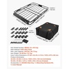 image:imageVEVOR Roof Rack Cargo Basket 46 x 36 x 4 in Heavy Duty Roof Top Carrier Basket with Folding Design 200 lbs Capacity AllWeather EasyInstall Car Top Luggage Holder Universal Fit for SUV Truck Car51in with Bag