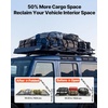 image:imageVEVOR Roof Rack Cargo Basket 46 x 36 x 4 in Heavy Duty Roof Top Carrier Basket with Folding Design 200 lbs Capacity AllWeather EasyInstall Car Top Luggage Holder Universal Fit for SUV Truck Car64in