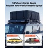 image:imageVEVOR Roof Rack Cargo Basket 46 x 36 x 4 in Heavy Duty Roof Top Carrier Basket with Folding Design 200 lbs Capacity AllWeather EasyInstall Car Top Luggage Holder Universal Fit for SUV Truck Car51in with Bag
