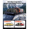 image:imageVEVOR Roof Rack Cargo Basket 46 x 36 x 4 in Heavy Duty Roof Top Carrier Basket with Folding Design 200 lbs Capacity AllWeather EasyInstall Car Top Luggage Holder Universal Fit for SUV Truck Car46in