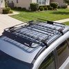 image:imageVEVOR Roof Rack Cargo Basket 46 x 36 x 4 in Heavy Duty Roof Top Carrier Basket with Folding Design 200 lbs Capacity AllWeather EasyInstall Car Top Luggage Holder Universal Fit for SUV Truck Car51in with Bag