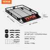 image:imageVEVOR Roof Rack Cargo Basket 46 x 36 x 45 Rooftop Cargo Carrier HeavyDuty 200 LBS Capacity Universal Roof Rack Basket Luggage Holder for SUV Truck VehicleRed