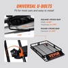 image:imageVEVOR Roof Rack Cargo Basket 46 x 36 x 45 Rooftop Cargo Carrier HeavyDuty 200 LBS Capacity Universal Roof Rack Basket Luggage Holder for SUV Truck VehicleRed