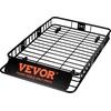 image:imageVEVOR Roof Rack Cargo Basket 46 x 36 x 45 Rooftop Cargo Carrier HeavyDuty 200 LBS Capacity Universal Roof Rack Basket Luggage Holder for SUV Truck VehicleBasket
