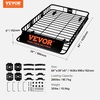image:imageVEVOR Roof Rack Cargo Basket 46 x 36 x 45 Rooftop Cargo Carrier HeavyDuty 200 LBS Capacity Universal Roof Rack Basket Luggage Holder for SUV Truck VehicleBasket